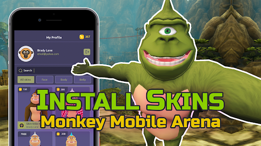 Gorilla Skins for Monkey Arena ekran görüntüsü