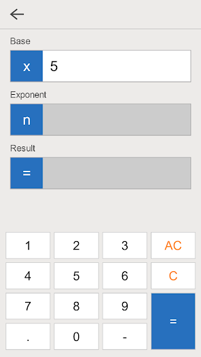 Exponent Calculator ekran görüntüsü