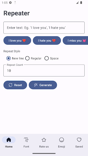 Text Repeater - Fonts & Emoji. ekran görüntüsü