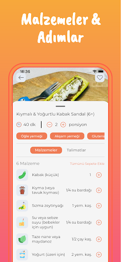 Ek Gıda & Bebek Tarifleri ekran görüntüsü