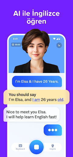 Speak & Learn English: LearnAI ekran görüntüsü