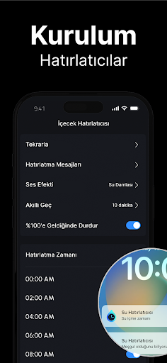 Su Takibi ve Su Hatırlatıcısı ekran görüntüsü