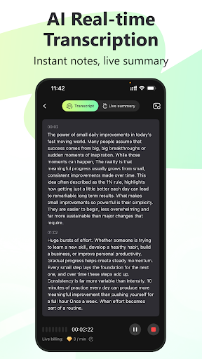 RecCloud - AI Speech to Text ekran görüntüsü
