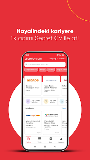 Secretcv - İş İlanı Ara & Bul ekran görüntüsü
