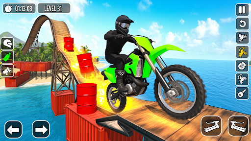 Stunt Bike Racing - Bike Games ekran görüntüsü