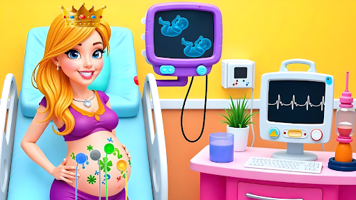 Mom Birth Twin Babyshower Game ekran görüntüsü