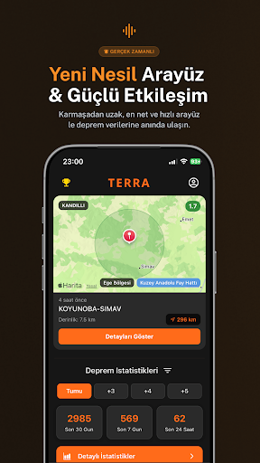 Terra: Yeni Nesil Deprem Ağı ekran görüntüsü