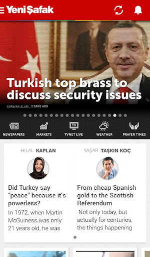 Yeni Şafak English ekran görüntüsü