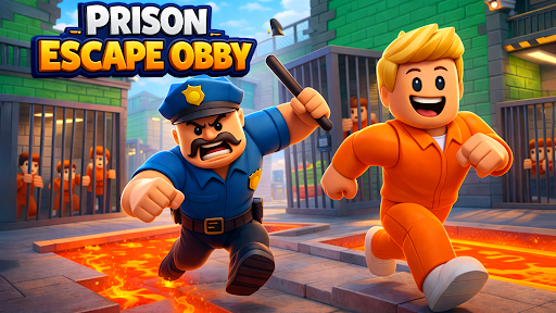 Obby Prison Escape Run 3D ekran görüntüsü