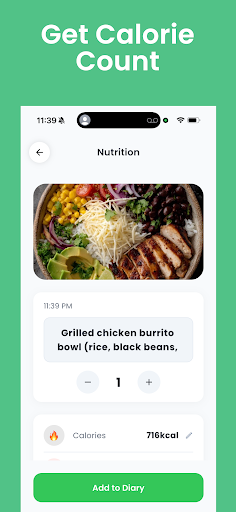 AI Calorie Counter & Tracker ekran görüntüsü
