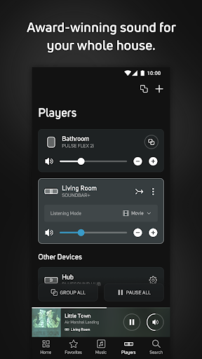 BluOS Controller ekran görüntüsü