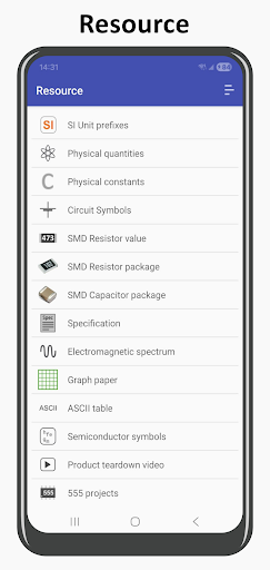 Electronics Toolbox ekran görüntüsü