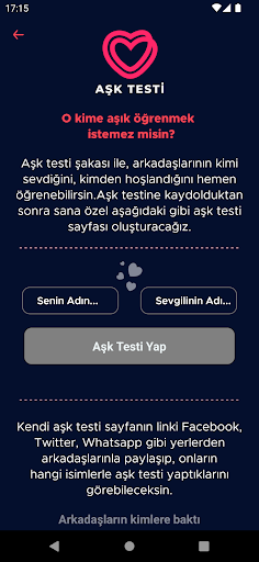 Aşk Testi ekran görüntüsü