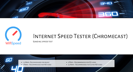 WifiSpeed (Chromecast  & TV) ekran görüntüsü