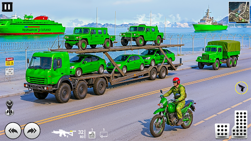 US Army Cargo Truck Driving ekran görüntüsü