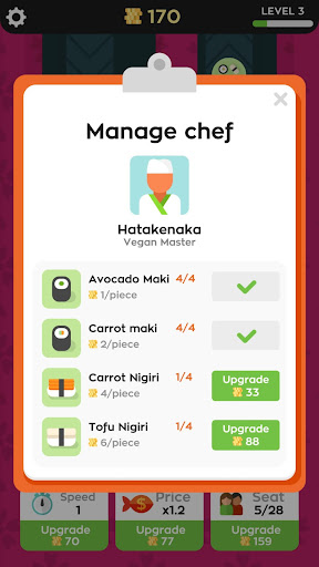 Sushi Bar Idle ekran görüntüsü