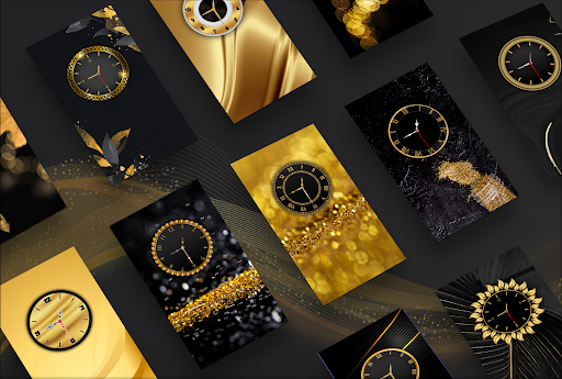 Gold Clock Live Wallpaper ekran görüntüsü
