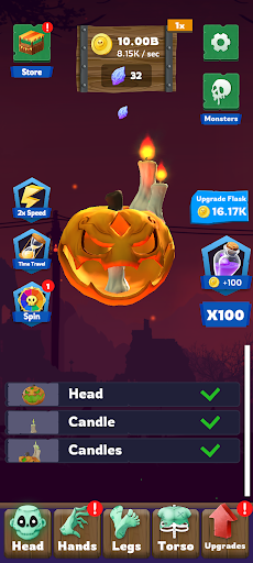 Halloween Monsters Idle ekran görüntüsü