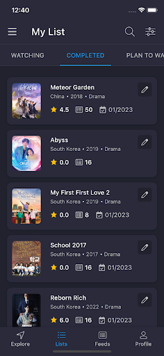 MyDramaList - Asya Drama DB ekran görüntüsü