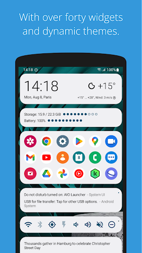 AIO Launcher ekran görüntüsü