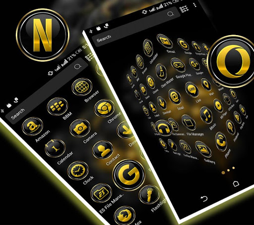 Gold Skull Launcher Theme ekran görüntüsü