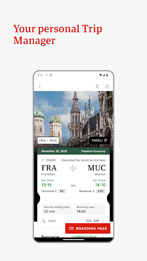 Austrian Airlines ekran görüntüsü