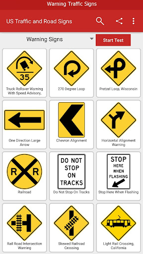 US Traffic and Road Signs ekran görüntüsü
