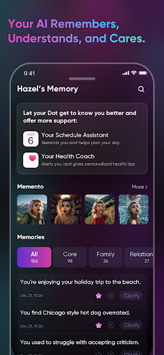 Paradot: Personal AI chat ekran görüntüsü