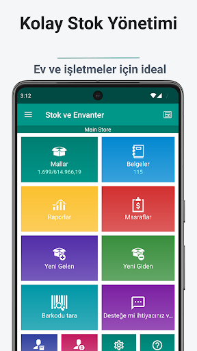 Stok ve Envanter Basit ekran görüntüsü