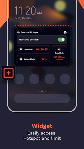 Mobile hotspot : Data Controls ekran görüntüsü