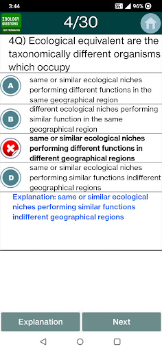 Zoology Quiz ekran görüntüsü