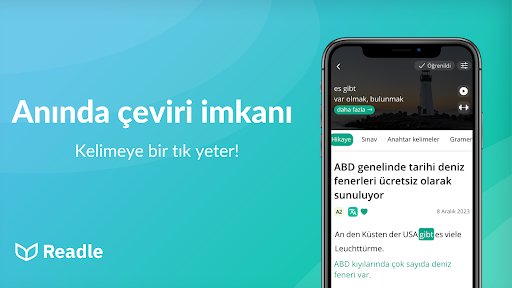 Almanca öğreniyorum: Readle ekran görüntüsü