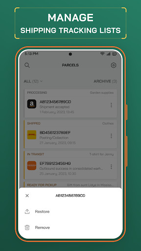 Track Me Fast Package Tracker ekran görüntüsü