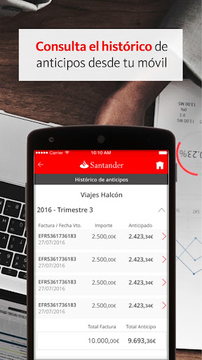 Confirming Santander ekran görüntüsü