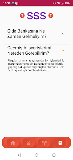 Gıda Bankası ekran görüntüsü