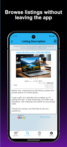 SeeSpotBid - Alerts for eBay ekran görüntüsü