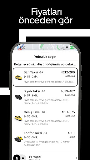 Uber - Kolay taksi yolculuğu ekran görüntüsü