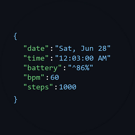 JSON Watch Face ekran görüntüsü