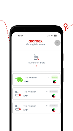 Aramex Freight App ekran görüntüsü