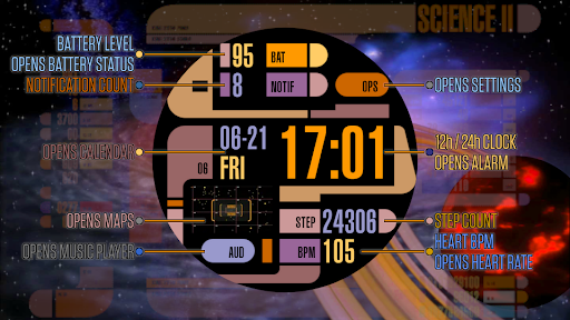 TREK: 24th Century Watch v2 ekran görüntüsü