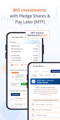 mStock: MF, Stocks, IPO, Demat ekran görüntüsü