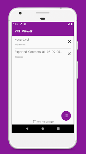 vCard File Reader: VCF Contact ekran görüntüsü