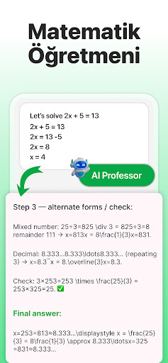 AI Matematik Soru Çözücü ekran görüntüsü