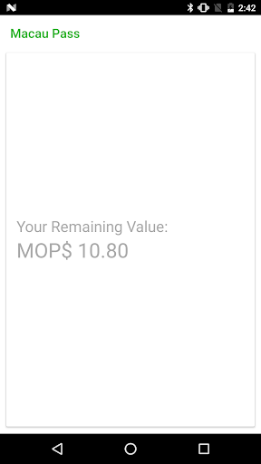 Macau Pass Balance ekran görüntüsü