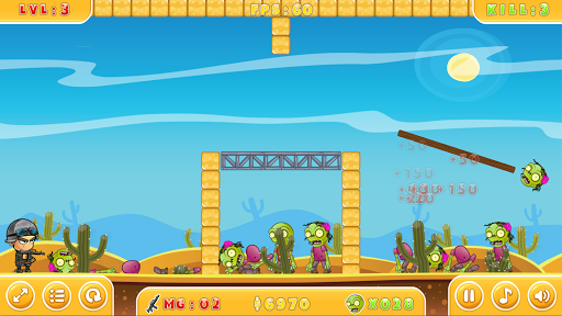 shoot zombies Gibbets ekran görüntüsü