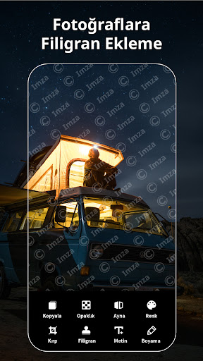 Fotoğraflara metin ekleme ekran görüntüsü