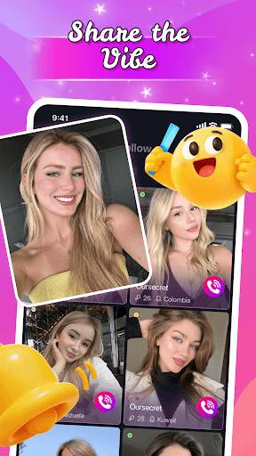 Oursecret-Live Video Chat ekran görüntüsü