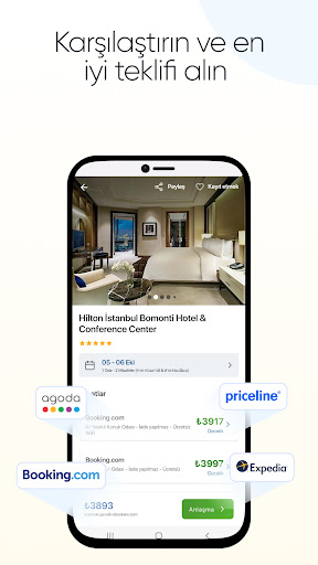 Son dakika otel fiyatları ekran görüntüsü