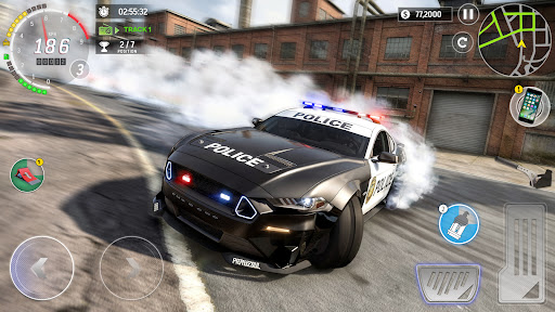 Police Car Chase Drift Games ekran görüntüsü