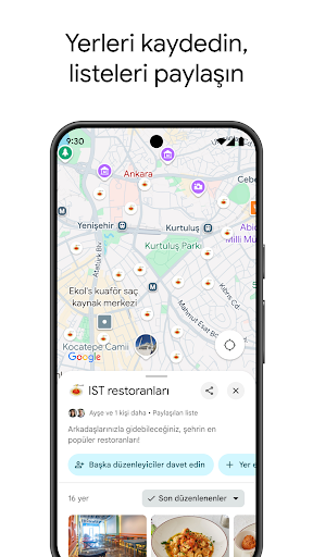 Google Haritalar ekran görüntüsü